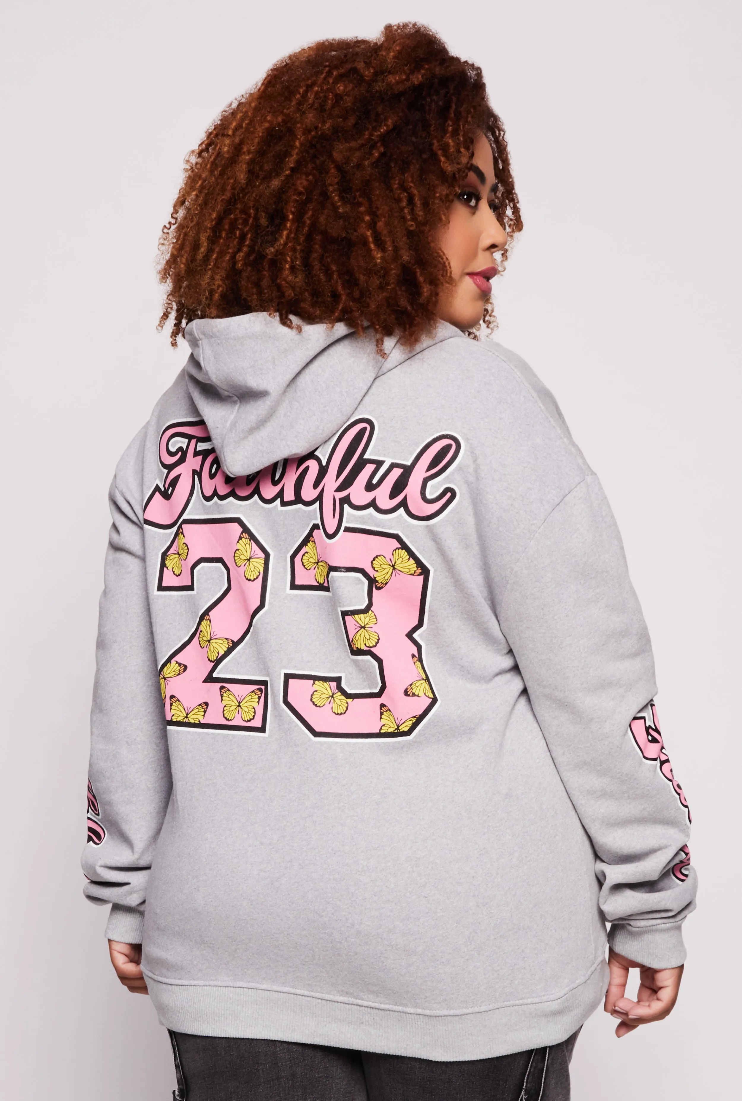 Plus Size Faithful 23 Pullover Hoodie sold by Rainbow product image thumbnail 3