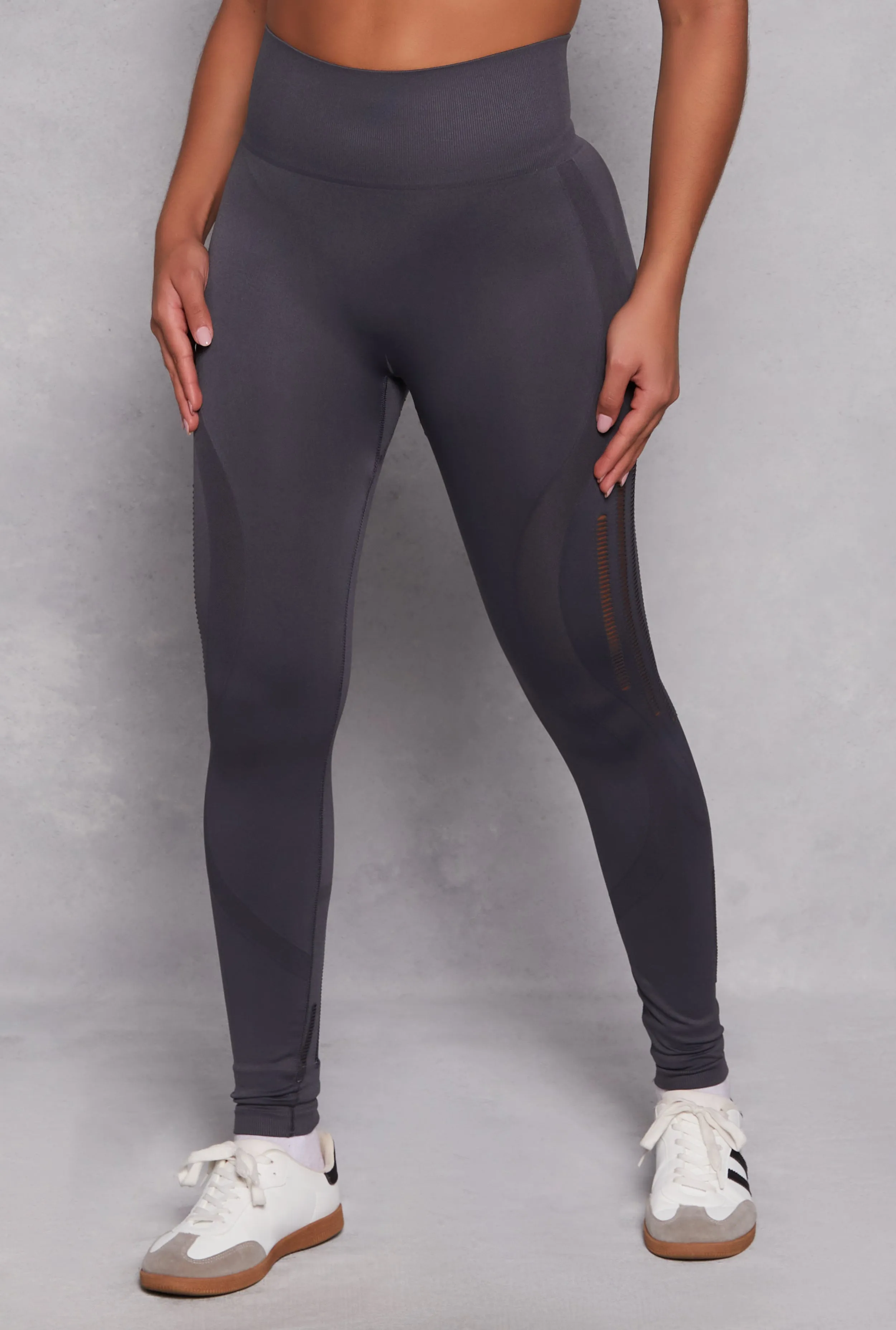 Seamless Laser Cut High Waist Leggings sold by Rainbow product image thumbnail 2
