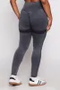 Plus Size Ribbed Knit High Waisted Crossover Leggings sold by Rainbow