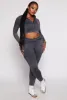 Plus Size Seamless Zip Front Cropped Track Jacket sold by Rainbow