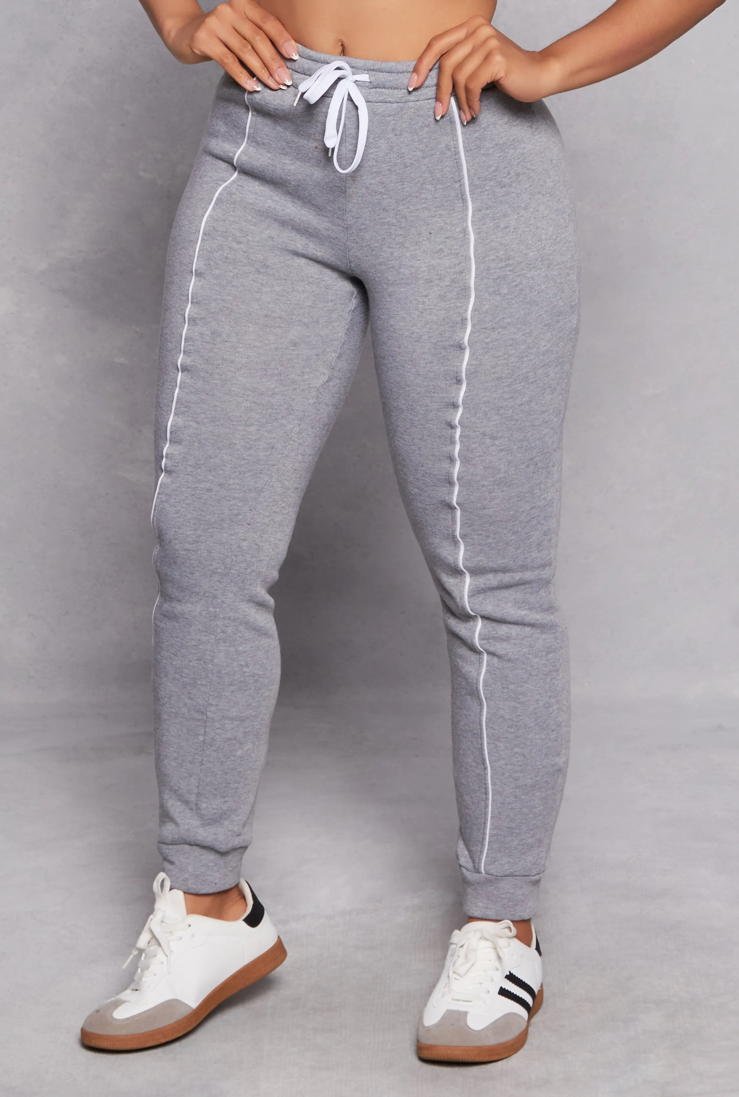 Fleece Contrast Pintuck Joggers sold by Rainbow product image thumbnail 2