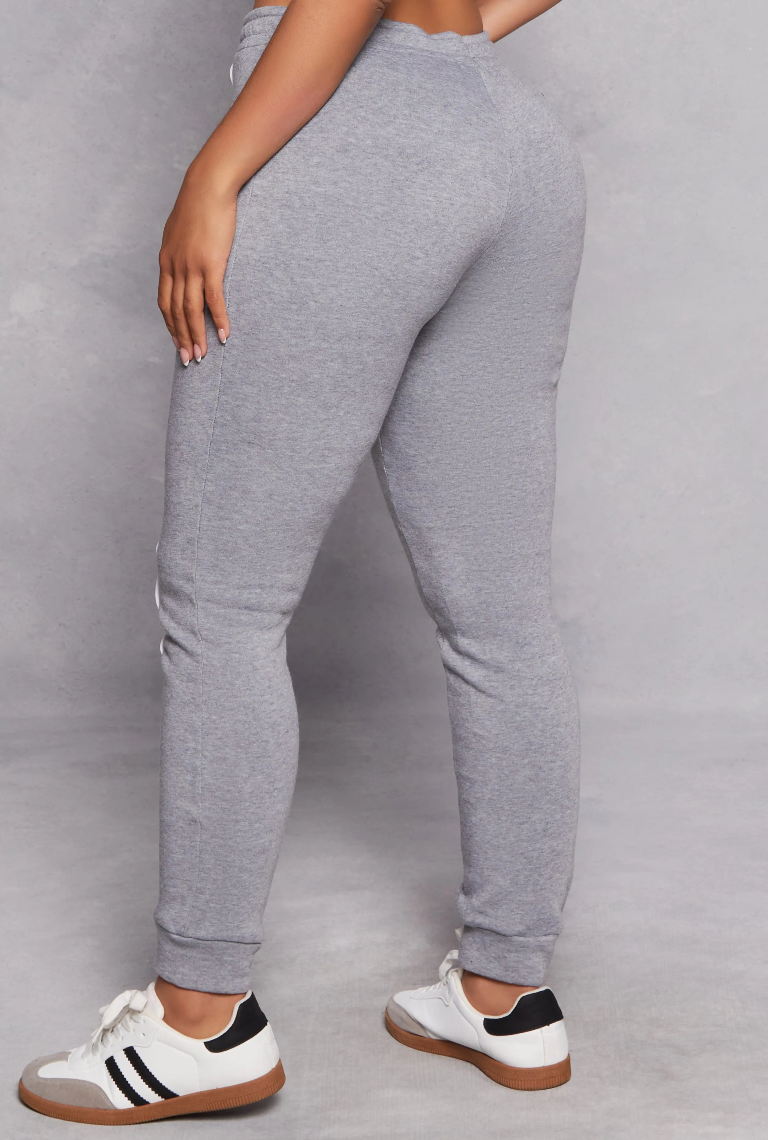 Fleece Contrast Pintuck Joggers sold by Rainbow product image thumbnail 3