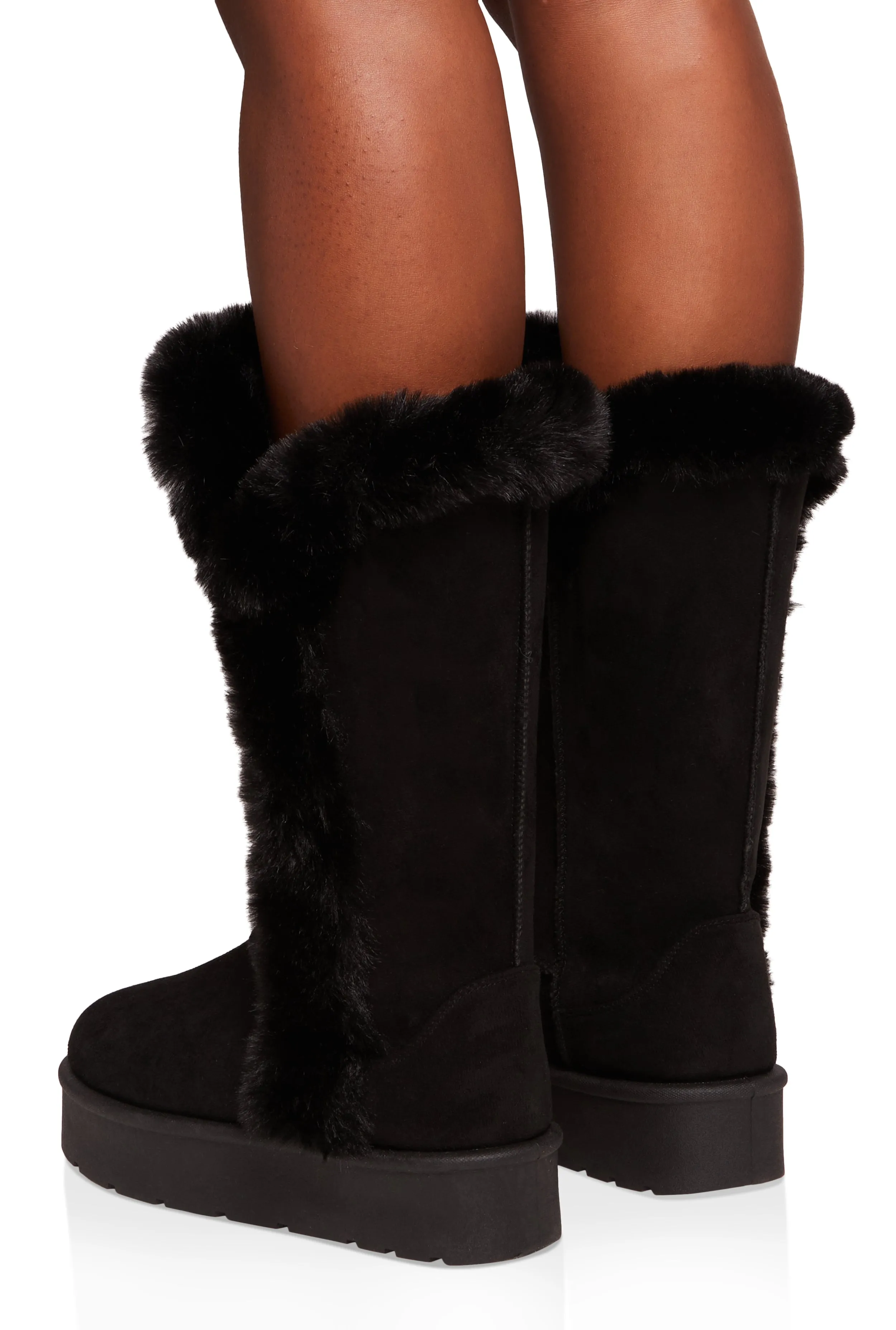 Faux Fur Lined Platform Tall Boots sold by Rainbow product image thumbnail 3