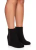 Side Zip Wedge Ankle Boots sold by Rainbow