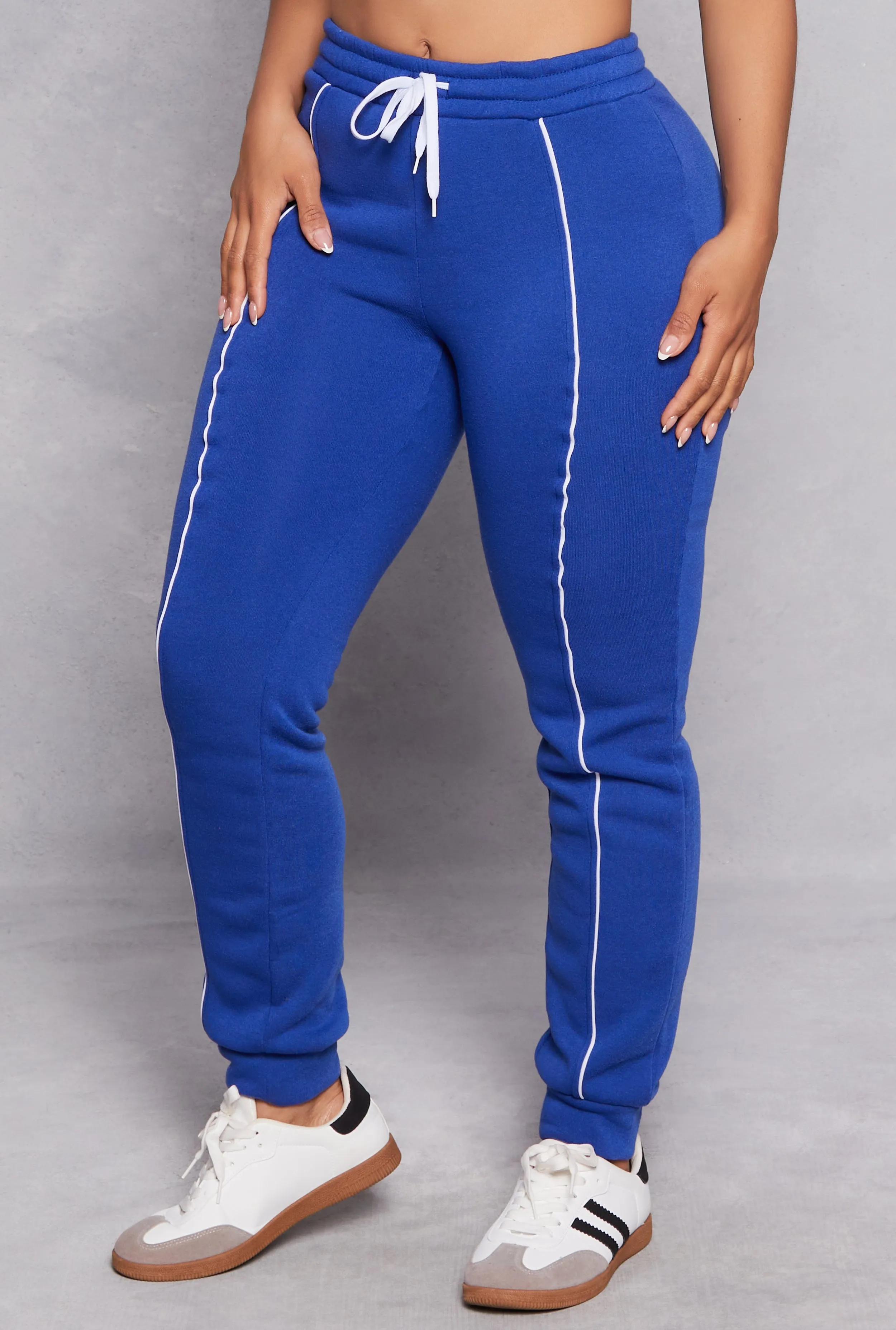 Fleece Contrast Pintuck Joggers sold by Rainbow product image thumbnail 2