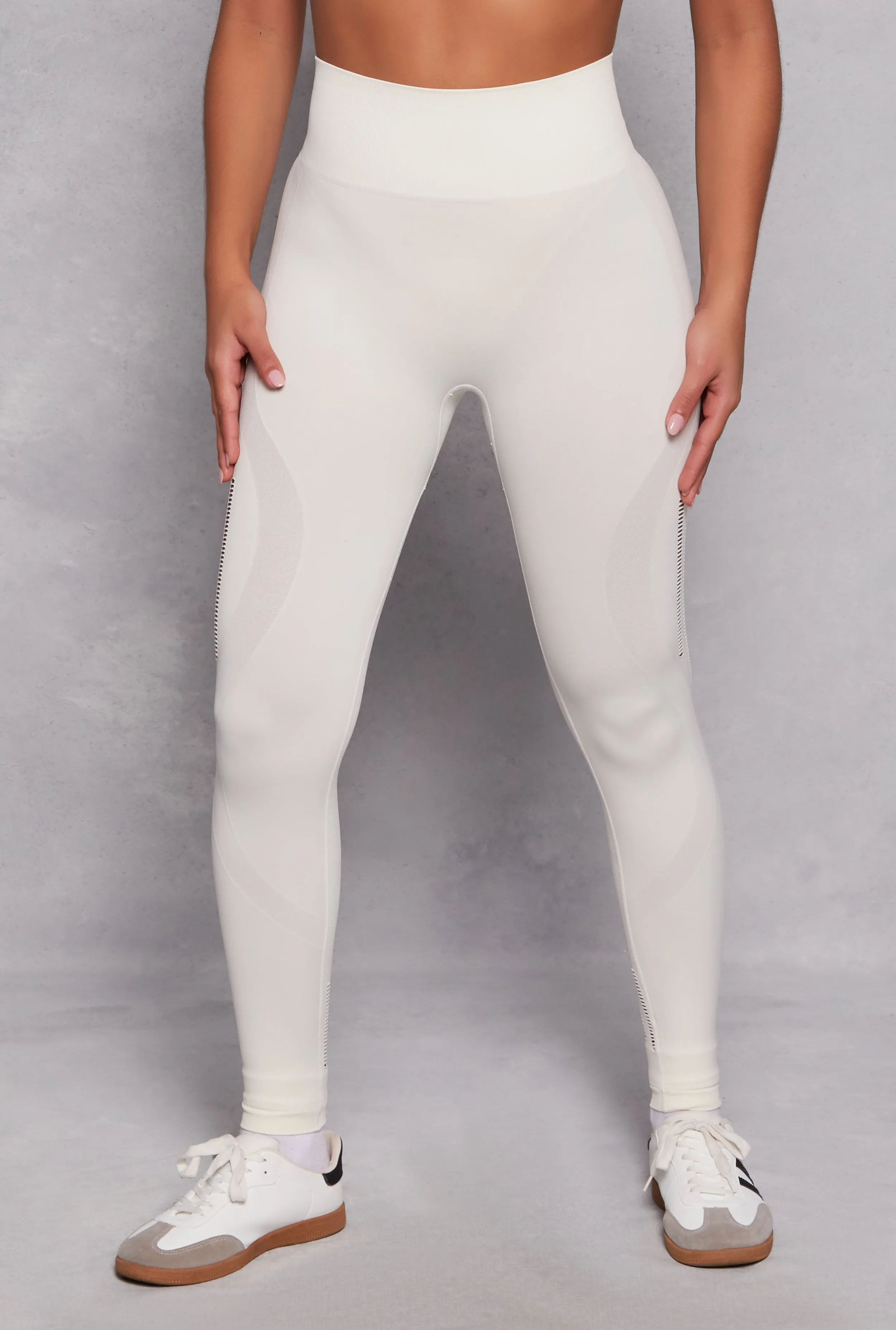 Seamless Laser Cut High Waist Leggings sold by Rainbow product image thumbnail 2