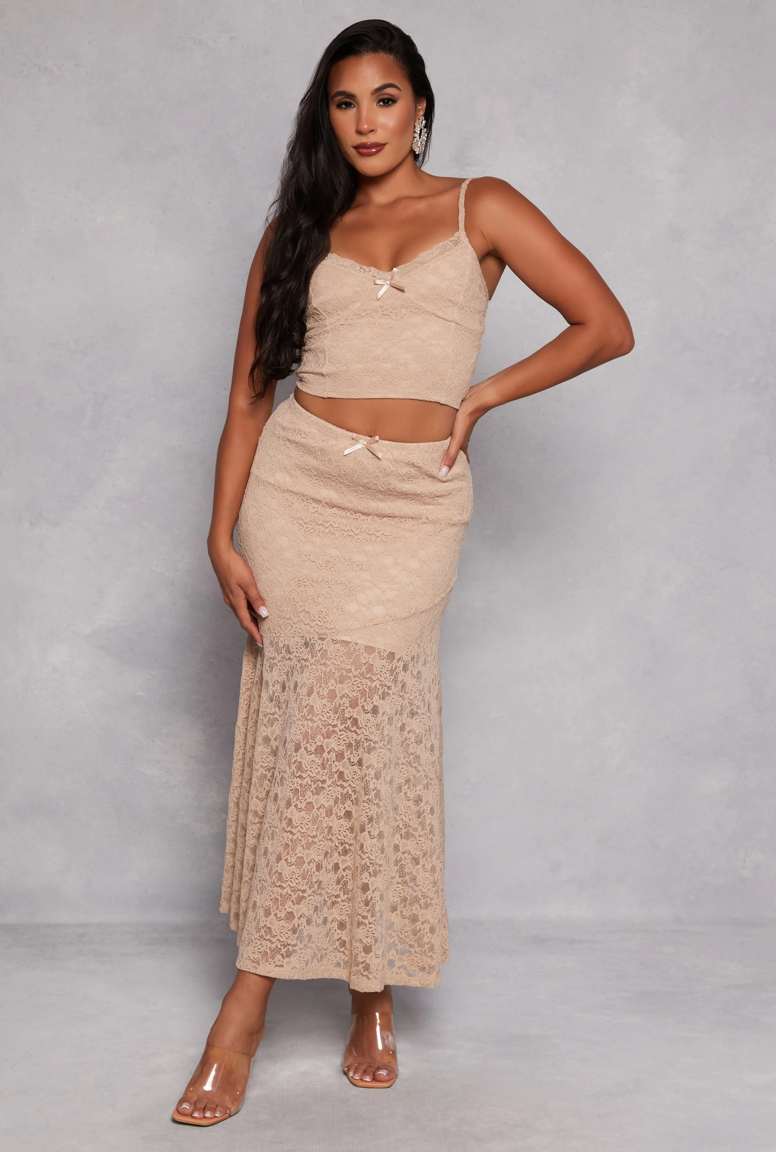 Almost Famous Bow Lace Cami sold by Rainbow product image thumbnail 2