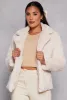 Collared Faux Fur Jacket sold by Rainbow