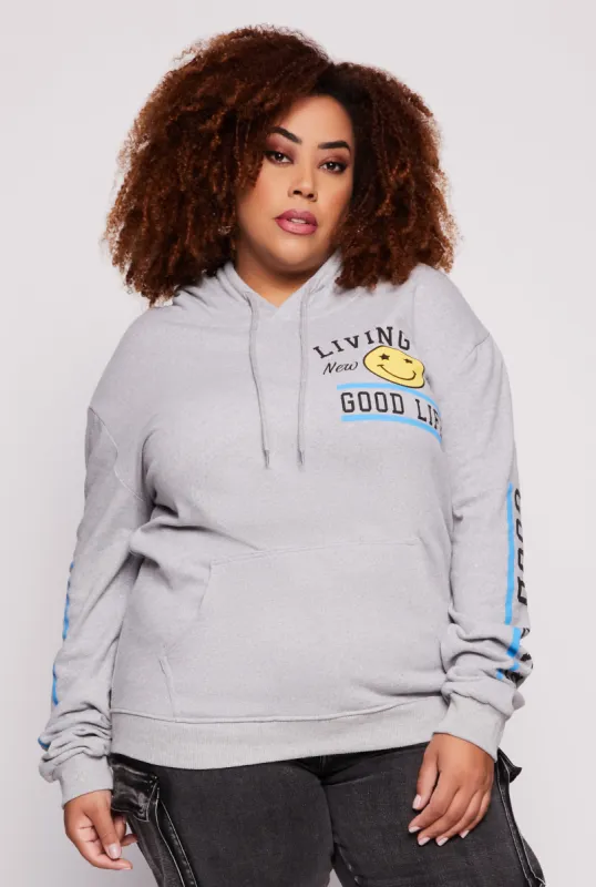 Plus Size Living My Good Life Pullover Hoodie sold by Rainbow