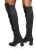 Elastic Back Block Heel Tall Boots sold by Rainbow