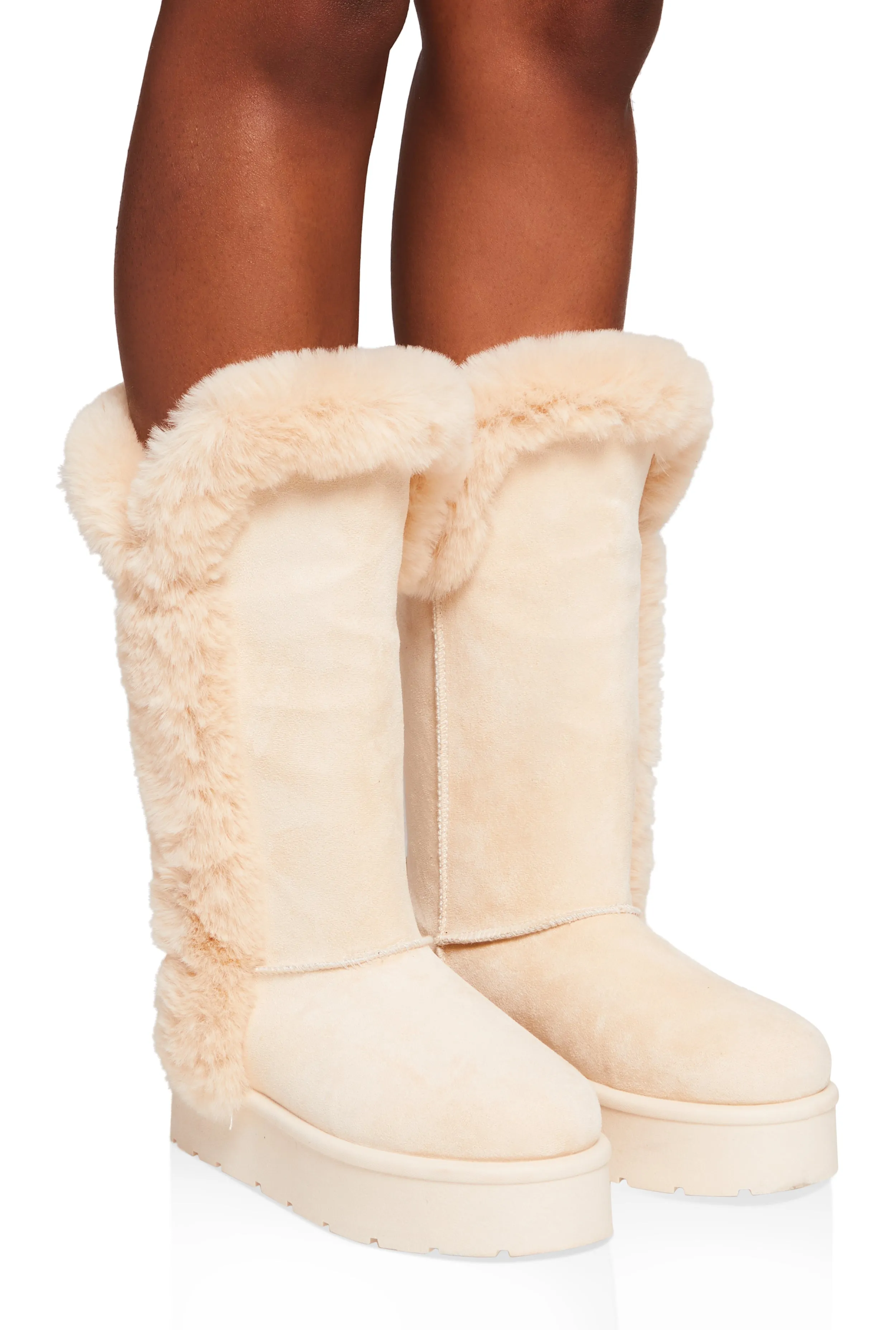 Faux Fur Lined Platform Tall Boots sold by Rainbow product image thumbnail 2