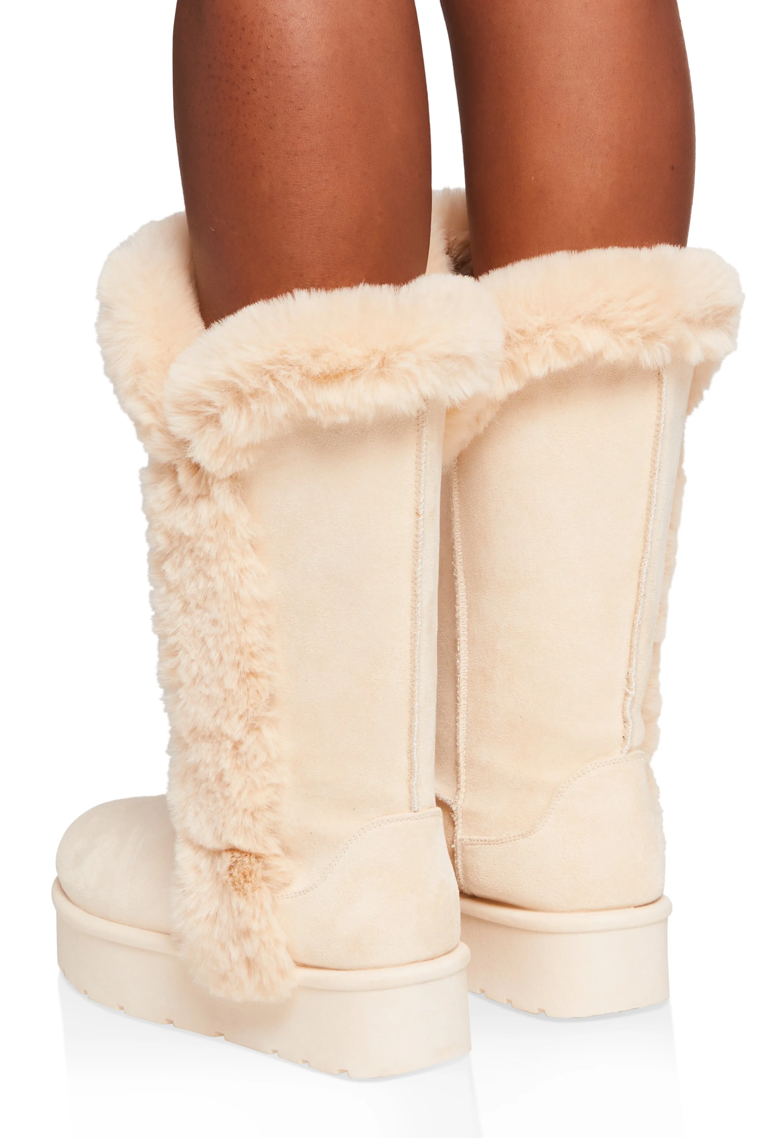 Faux Fur Lined Platform Tall Boots sold by Rainbow product image thumbnail 3
