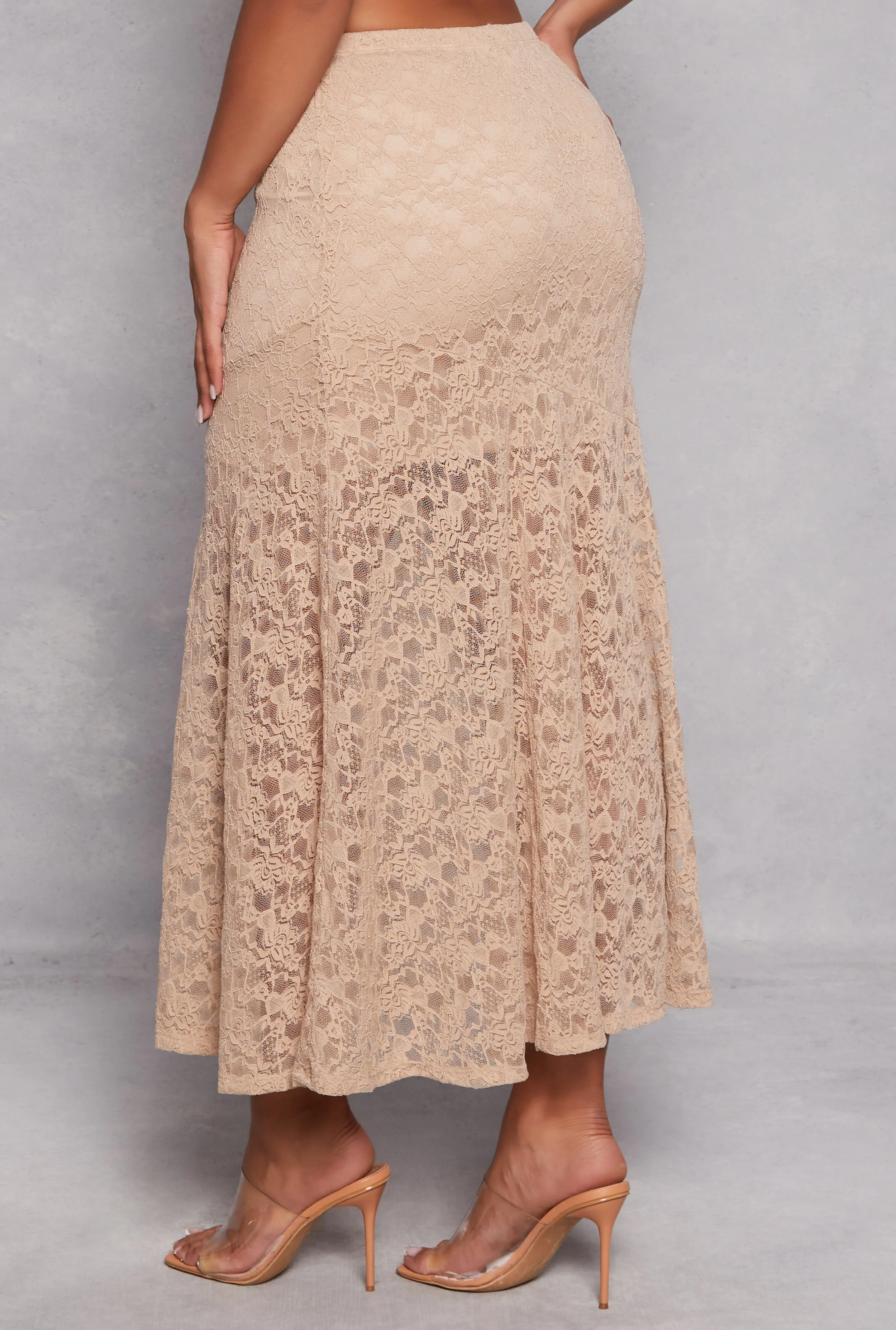 Almost Famous Floral Lace Maxi Skirt sold by Rainbow product image thumbnail 3