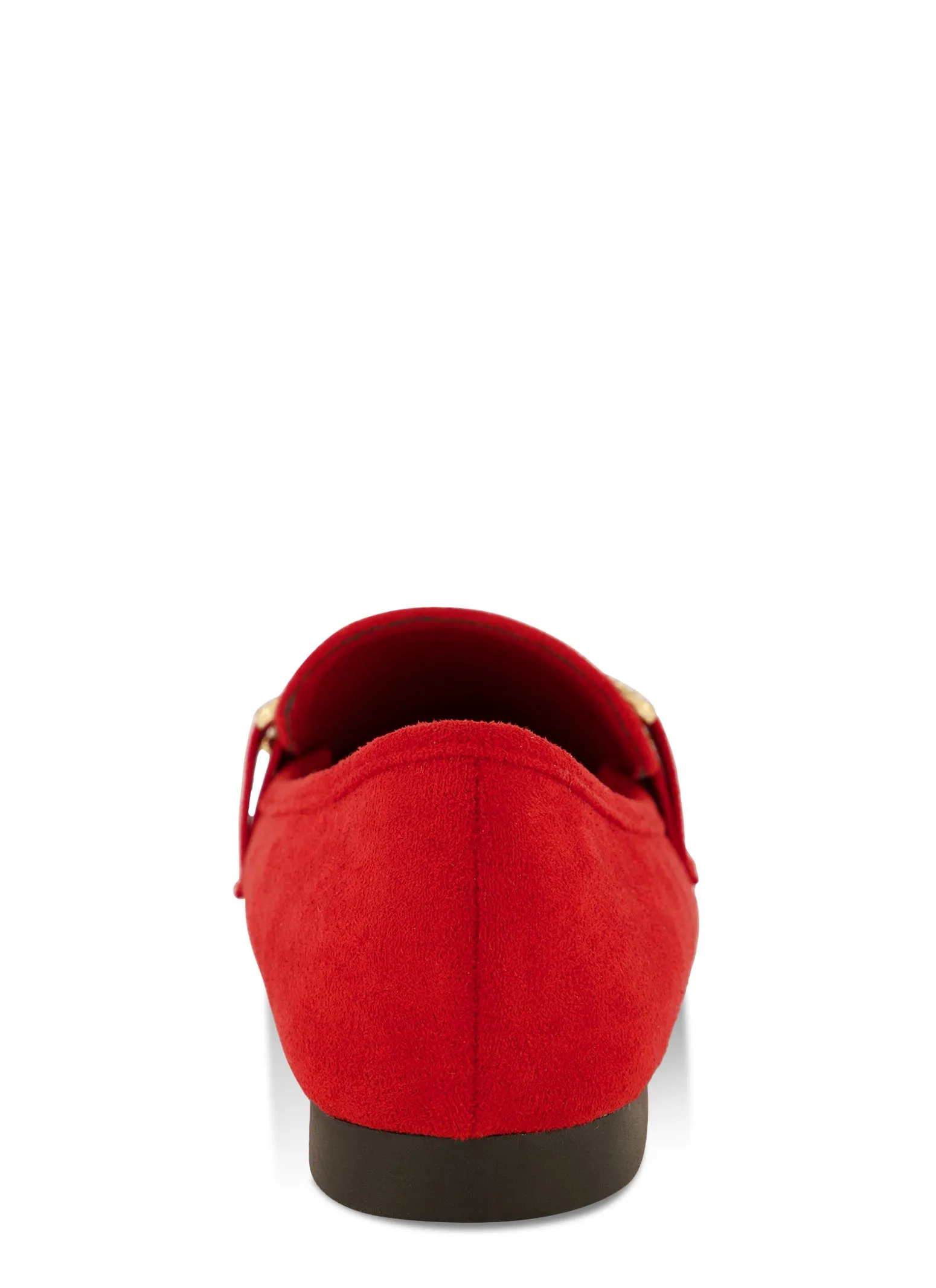 Faux Suede Rhinestone Detail Loafers sold by Rainbow product image thumbnail 3