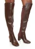 Elastic Back Block Heel Tall Boots sold by Rainbow