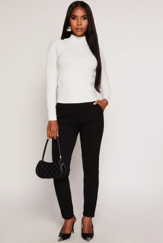 High Waisted Skinny Leg Dress Pants sold by Rainbow