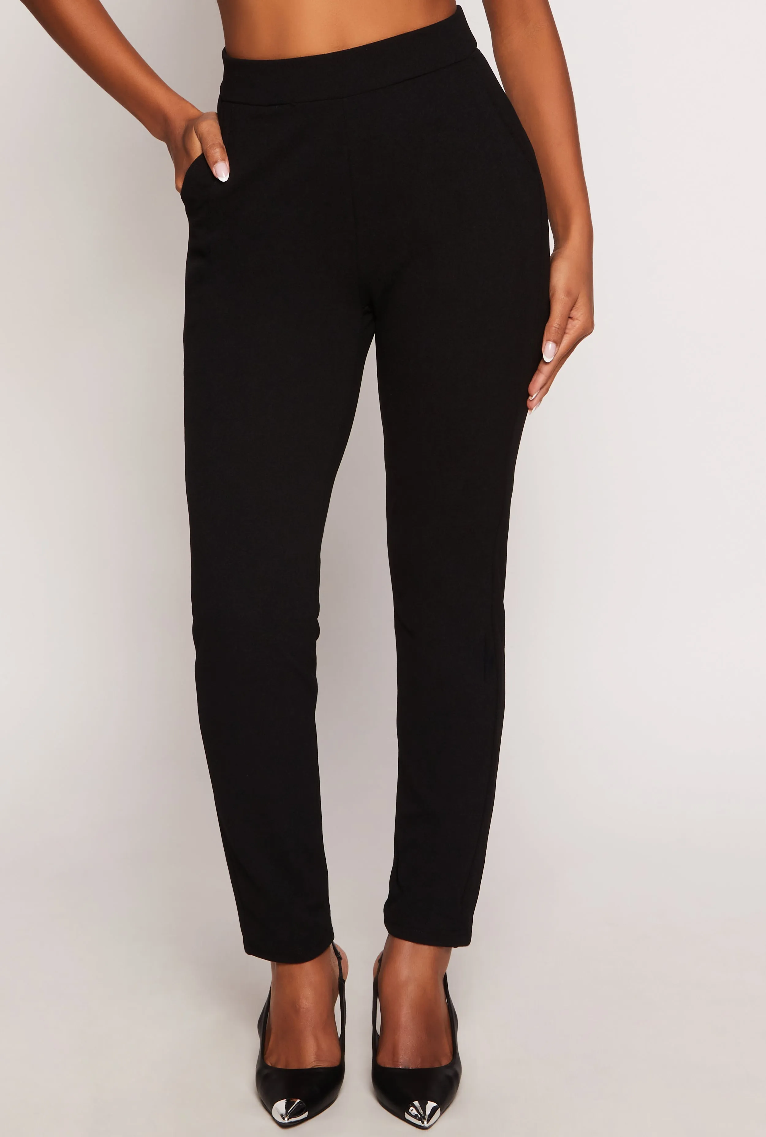 High Waisted Skinny Leg Dress Pants sold by Rainbow product image thumbnail 2