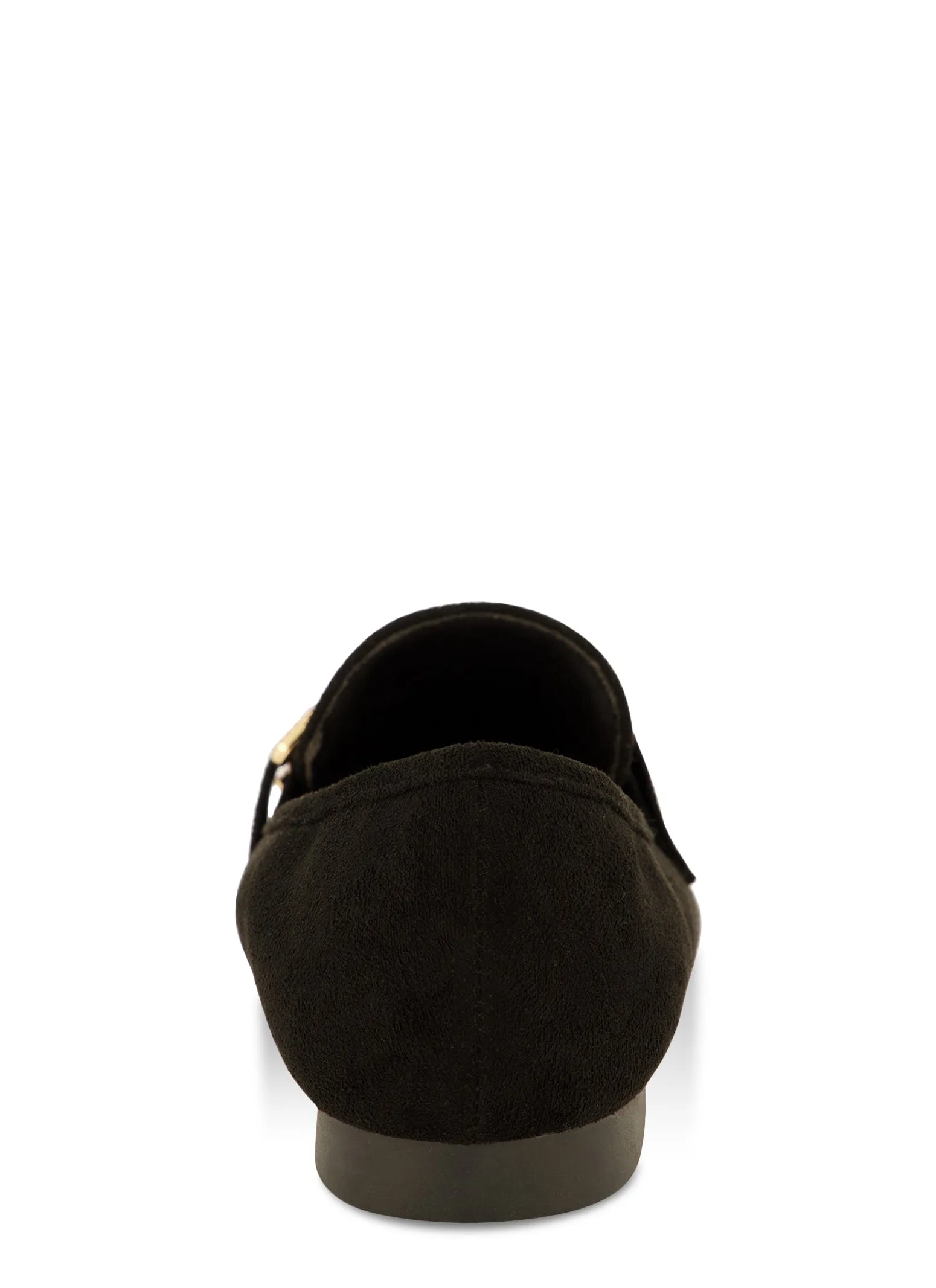 Faux Suede Rhinestone Detail Loafers sold by Rainbow product image thumbnail 3