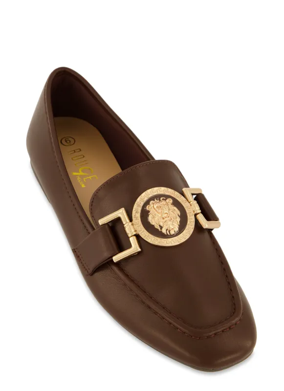 Lion Pendant Loafers sold by Rainbow