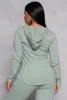Fleece Long Sleeve Zip Front Hoodie sold by Rainbow