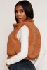 Almost Famous Sherpa Cropped Vest sold by Rainbow