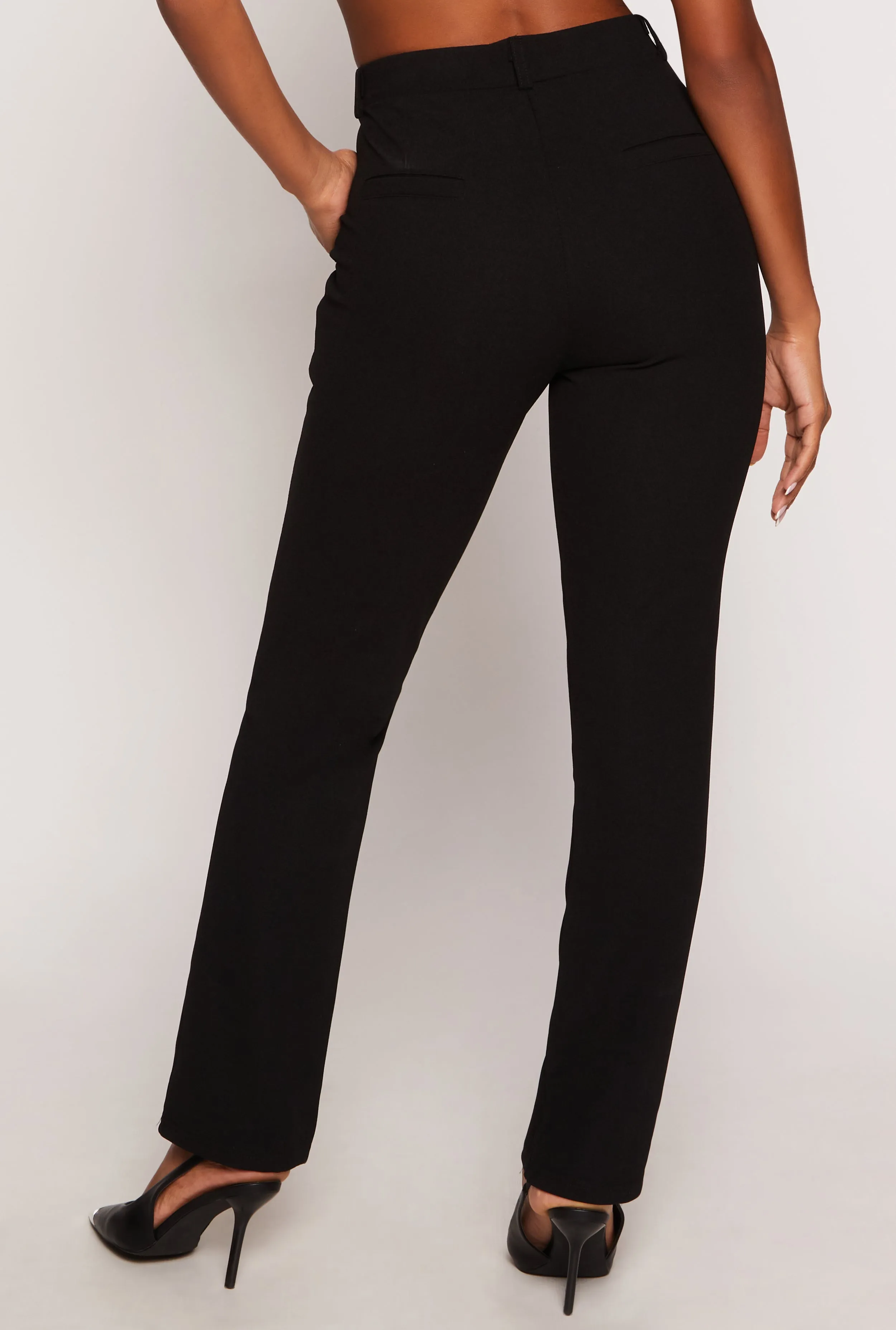 Crepe Knit Seamed Front Pull On Pants sold by Rainbow product image thumbnail 3