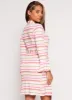 Striped Pajama Bralette and Shorts with Robe sold by Rainbow