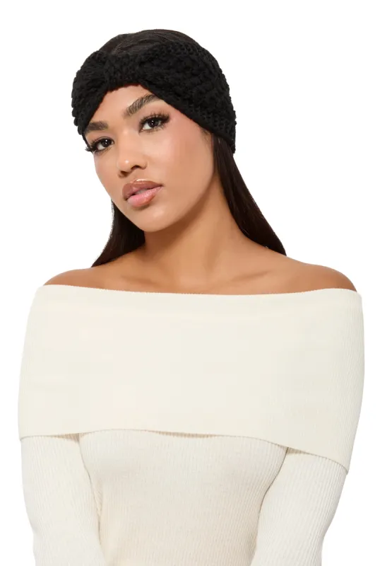 Crochet Front Knot Head Wrap sold by Rainbow