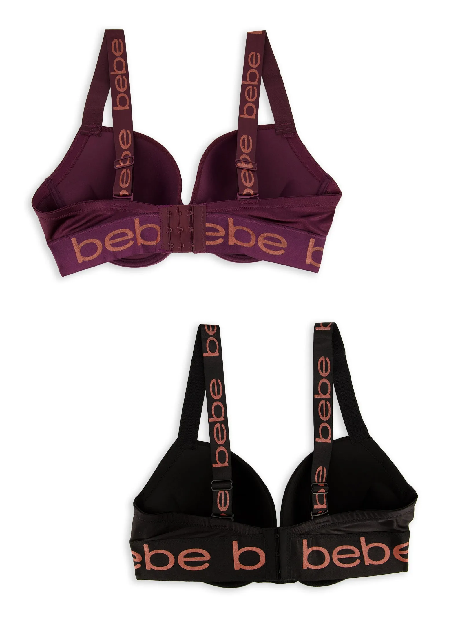 Plus Bebe Size 2 Pack Graphic Trim Plunge Bras sold by Rainbow product image thumbnail 2