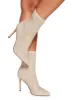Rhinestone Stiletto Sock Booties sold by Rainbow