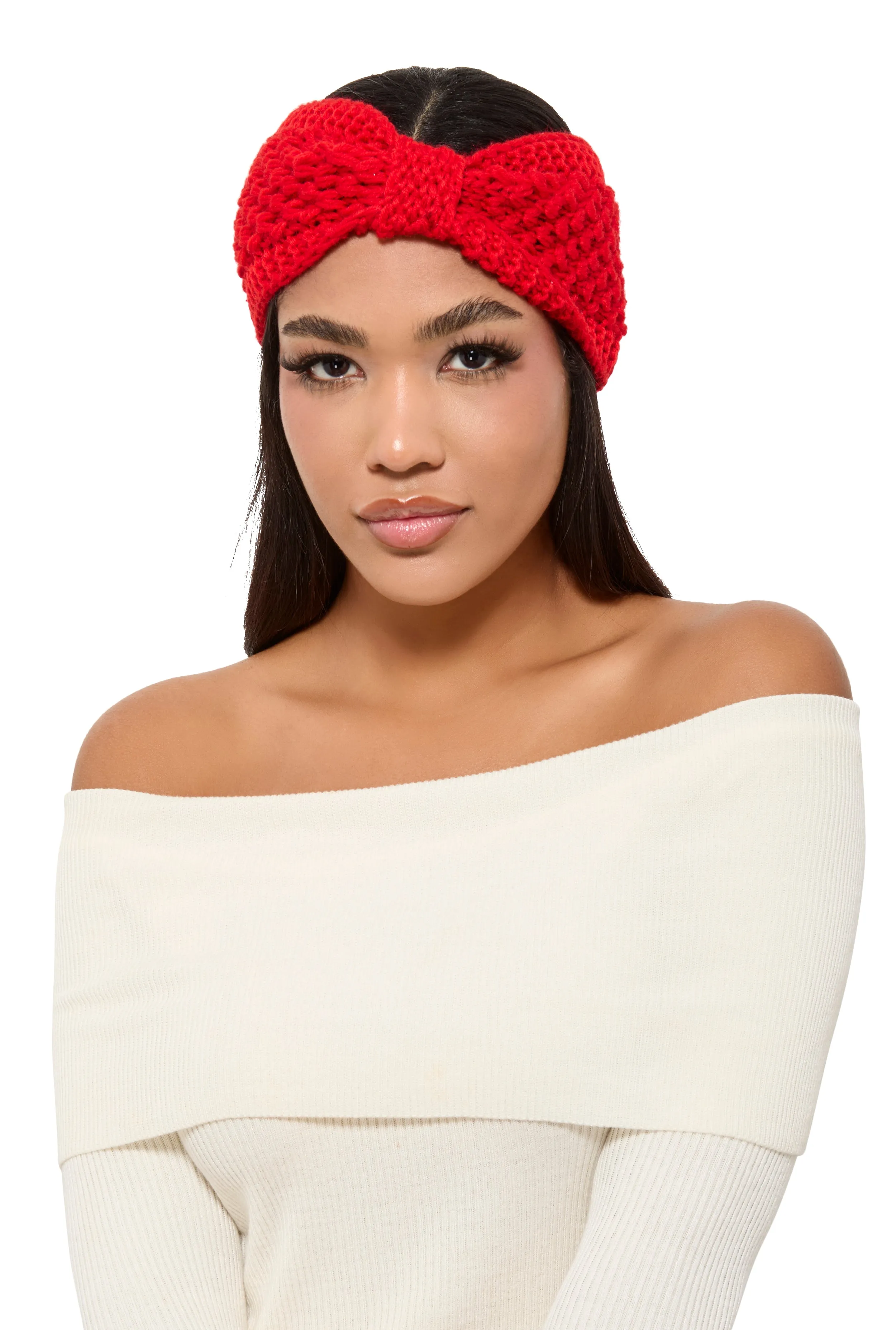 Crochet Front Knot Head Wrap sold by Rainbow