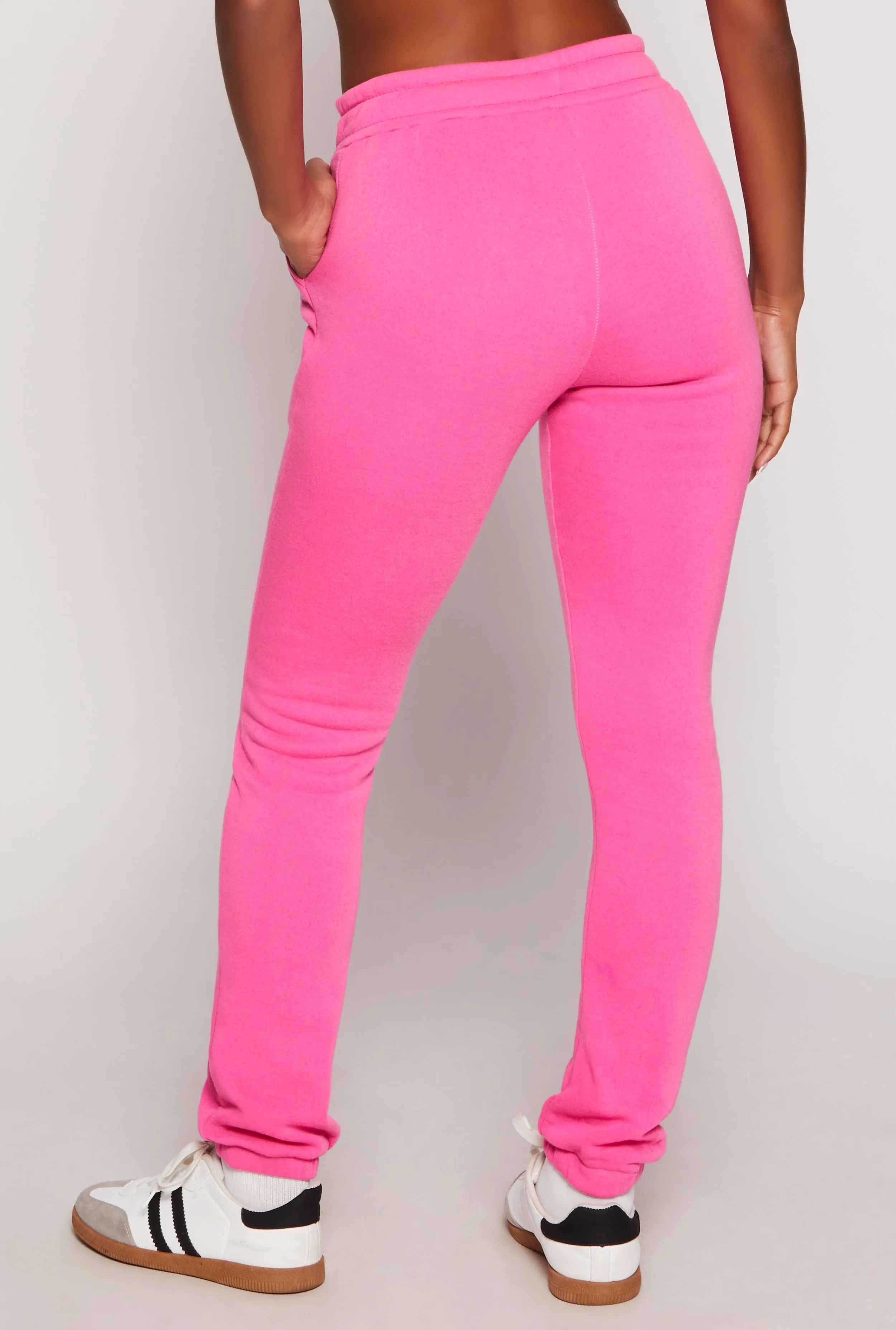 Fleece Drawstring Contrast Piping Joggers sold by Rainbow product image thumbnail 3