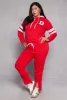 Plus Size B Initial Chenille Patch Pullover Hoodie sold by Rainbow