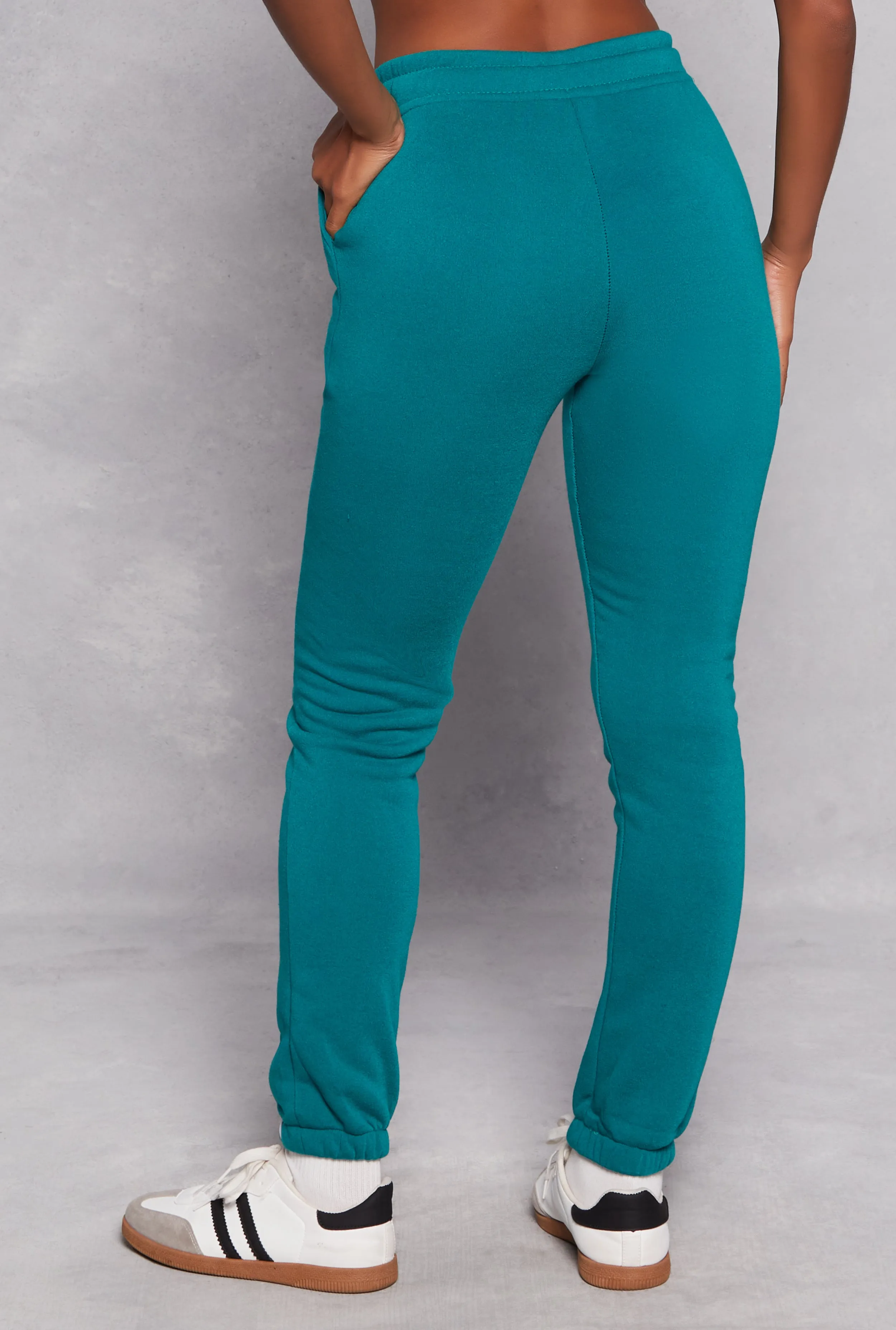 Fleece Drawstring Contrast Piping Joggers sold by Rainbow product image thumbnail 3