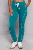 Fleece Drawstring Contrast Piping Joggers sold by Rainbow