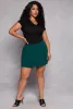 Plus Size Daisy Knit Pleated Mini Skort sold by Rainbow