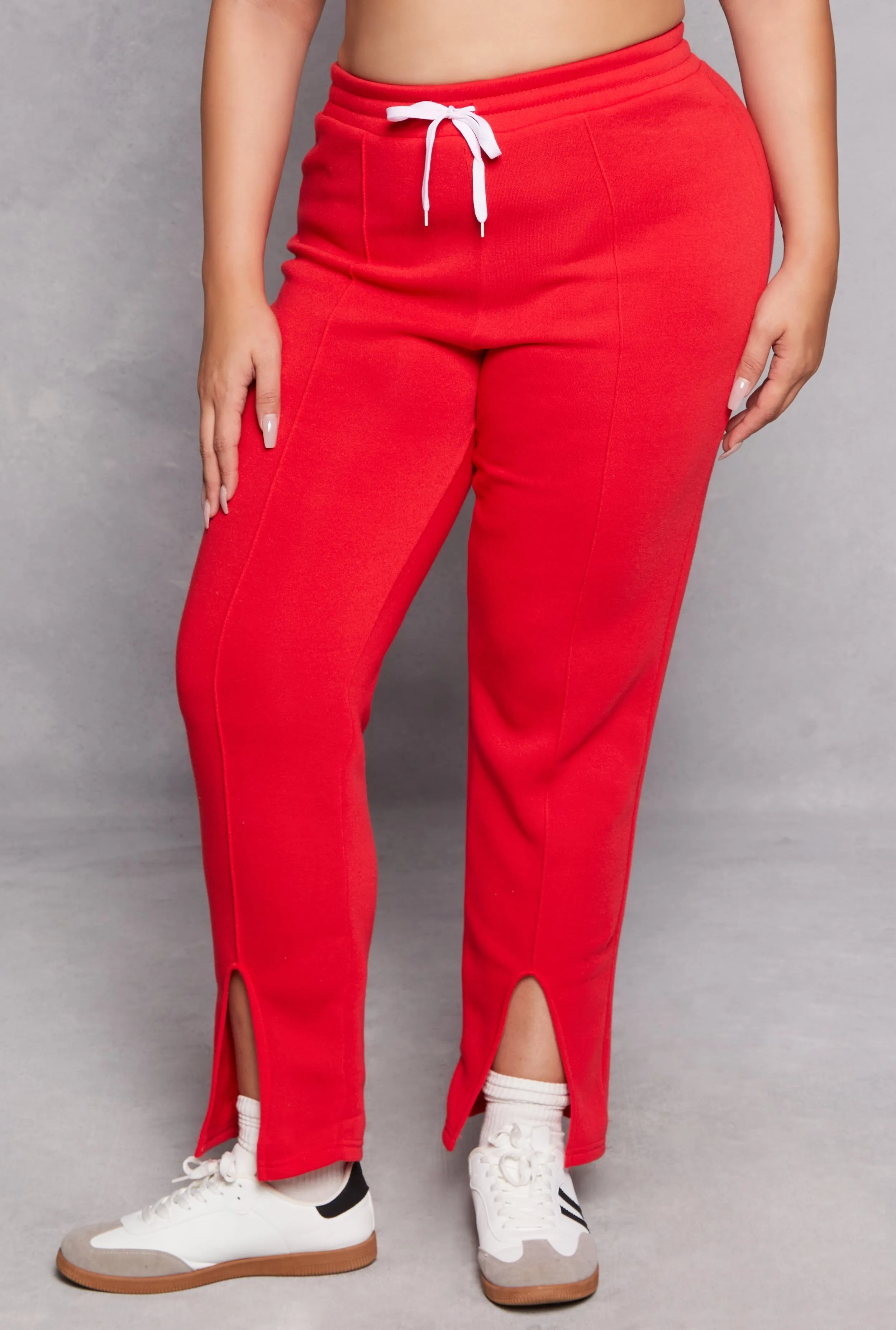 Plus Size Pintuck Slit Hem Sweatpants sold by Rainbow product image thumbnail 2