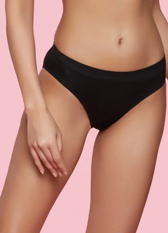 Basic Black Seamless Bikini Panty sold by Rainbow