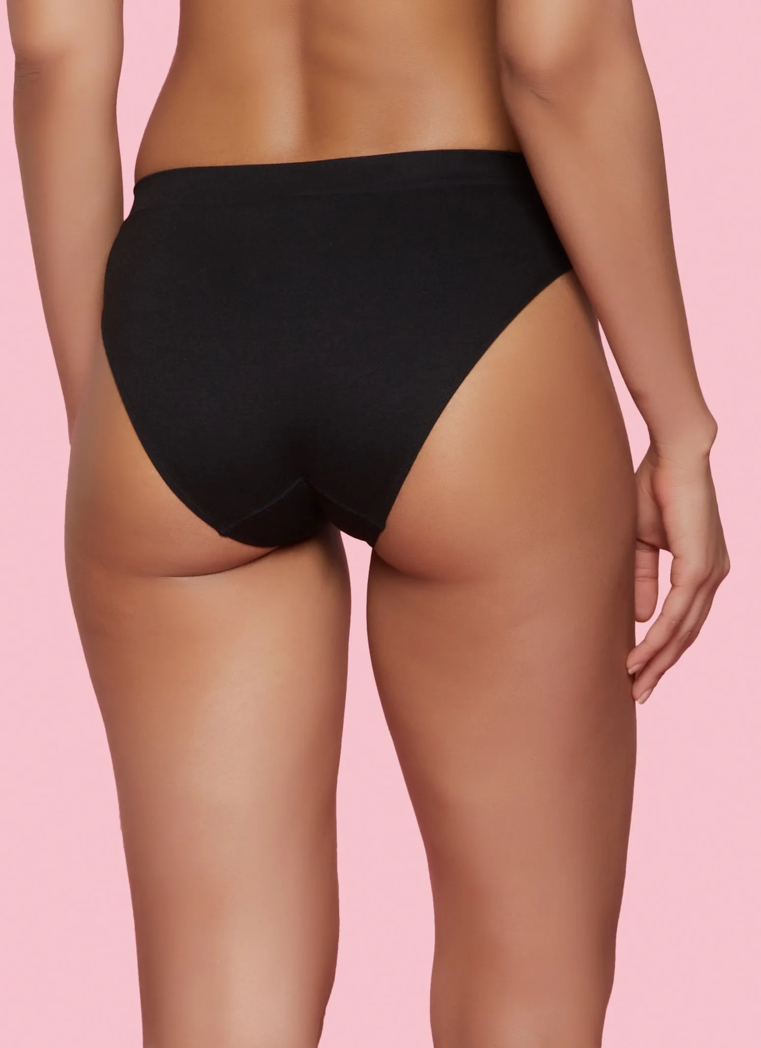 Basic Black Seamless Bikini Panty sold by Rainbow product image thumbnail 2