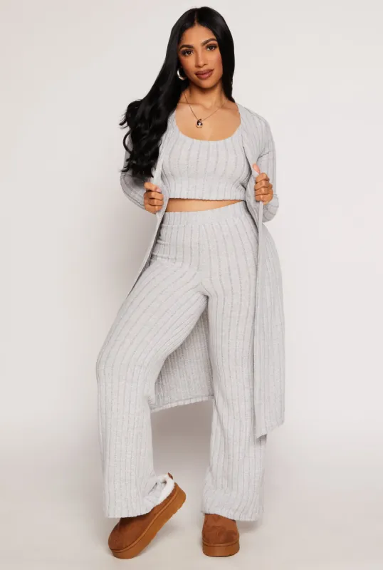 Ribbed Knit Tank Top and Pants with Duster sold by Rainbow