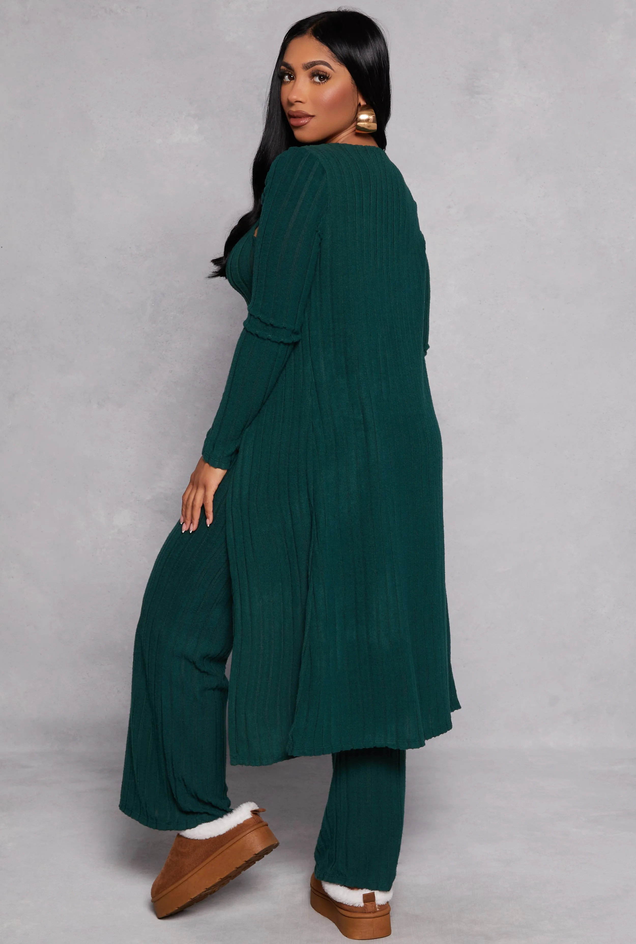 Ribbed Knit Tank Top and Pants with Duster sold by Rainbow product image thumbnail 3