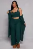 Ribbed Knit Tank Top and Pants with Duster sold by Rainbow