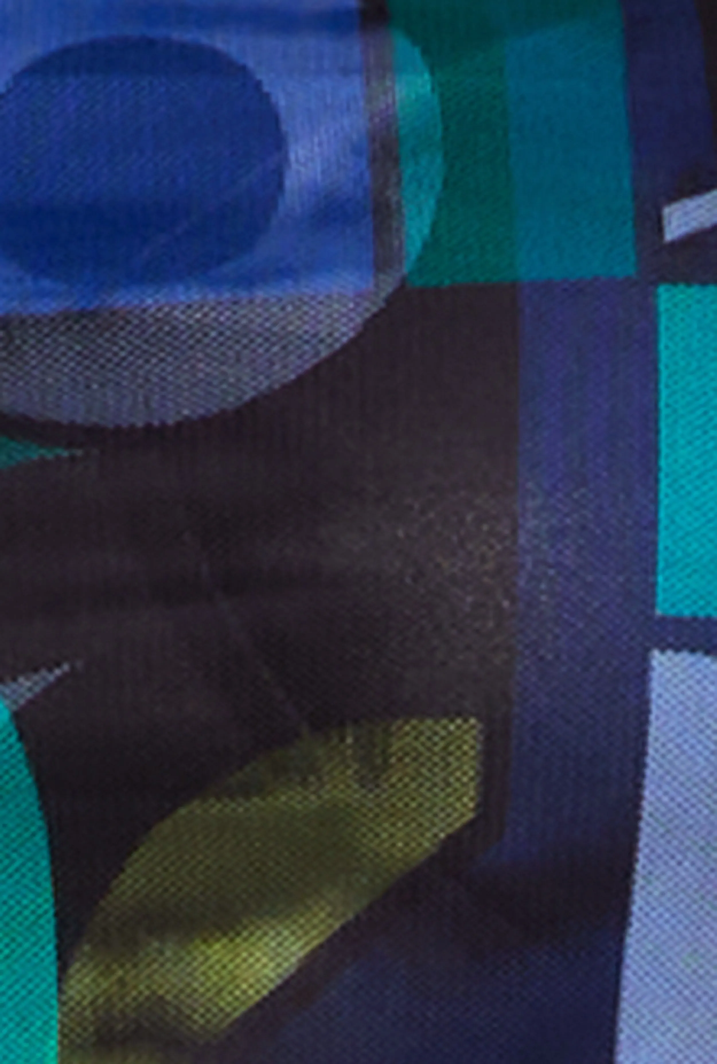 Plus Size Mesh Abstract Print Long Sleeve Crop Top sold by Rainbow product image thumbnail 4