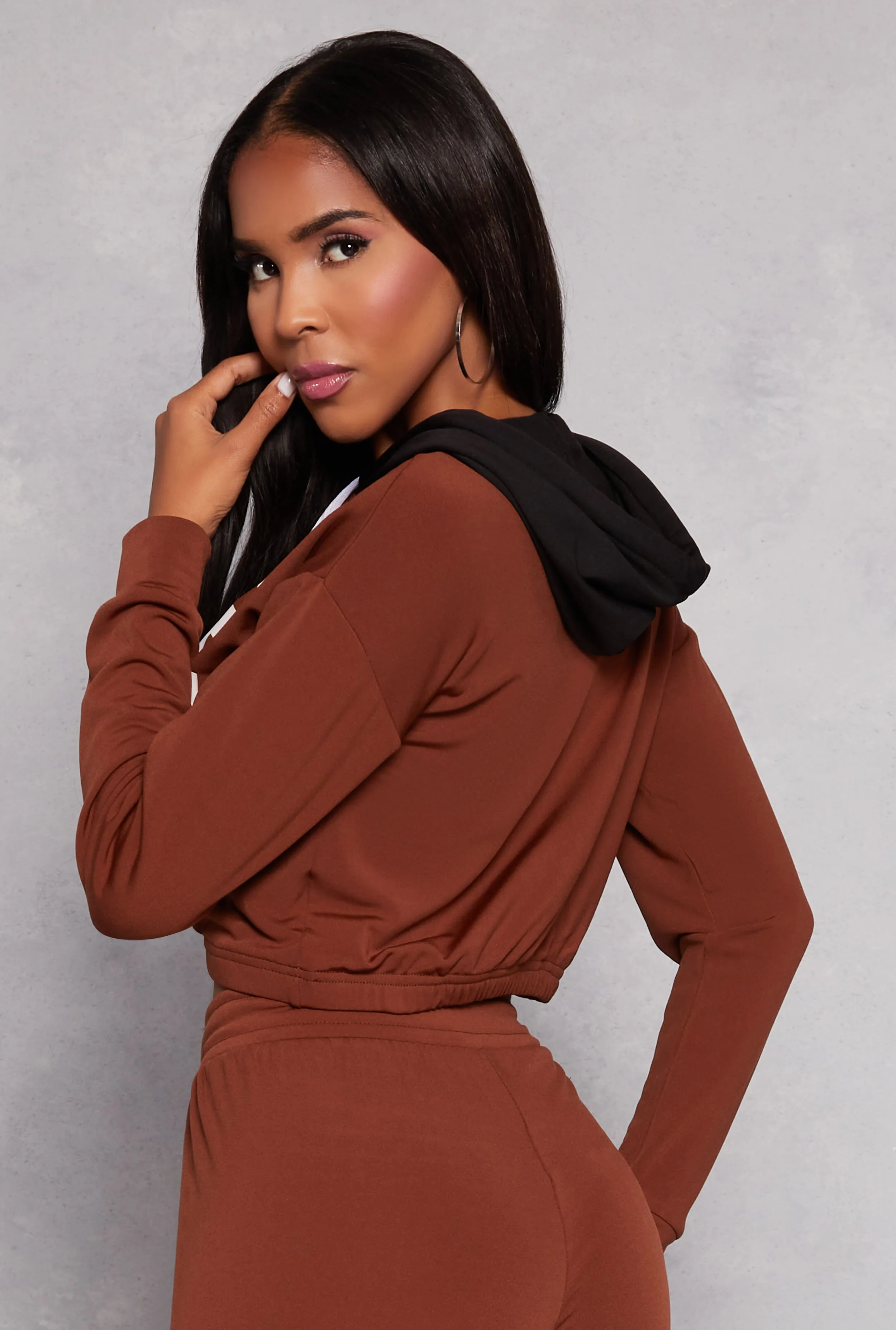 Love Graphic Color Block Pullover Hoodie sold by Rainbow product image thumbnail 3