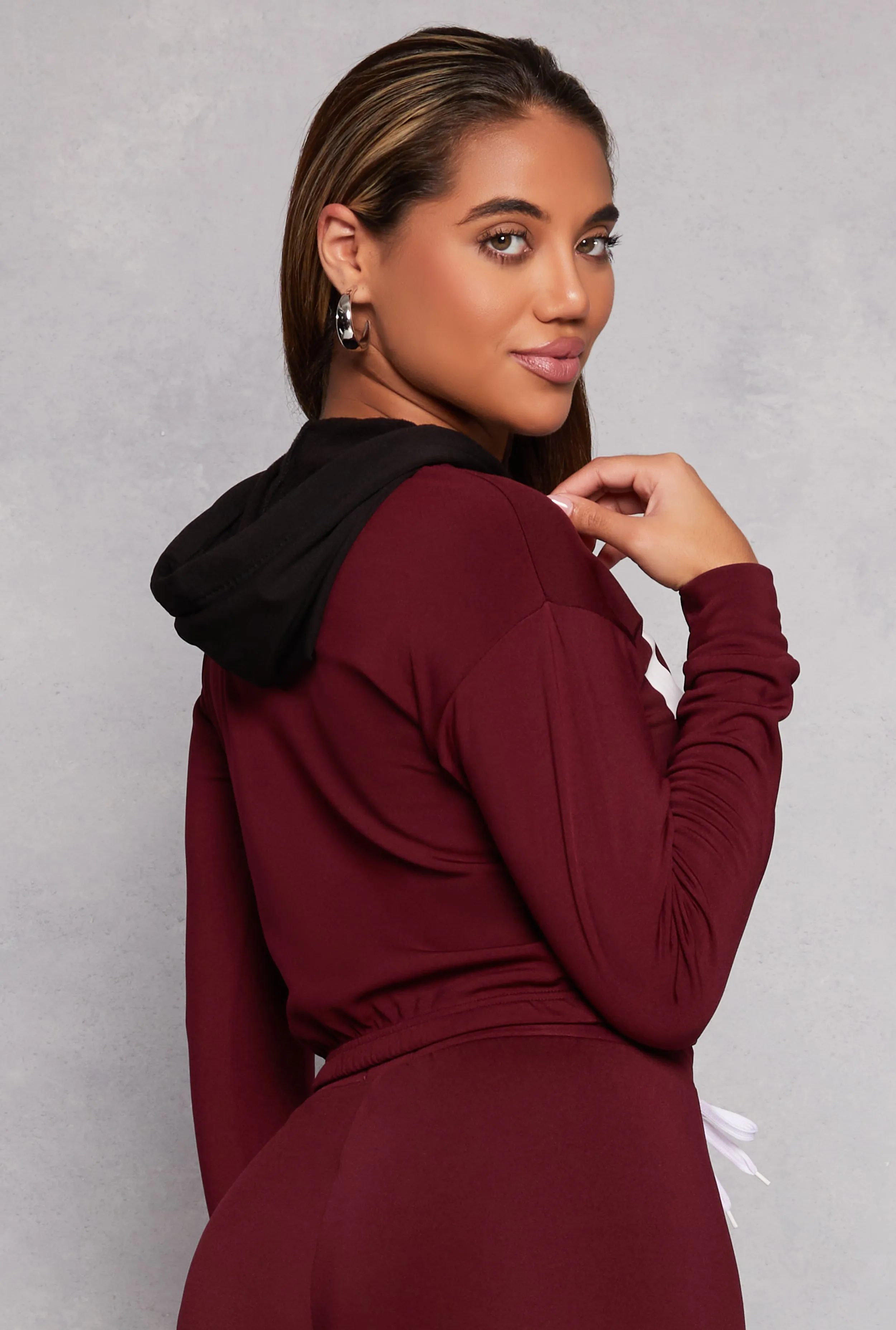 Love Graphic Color Block Pullover Hoodie sold by Rainbow product image thumbnail 3