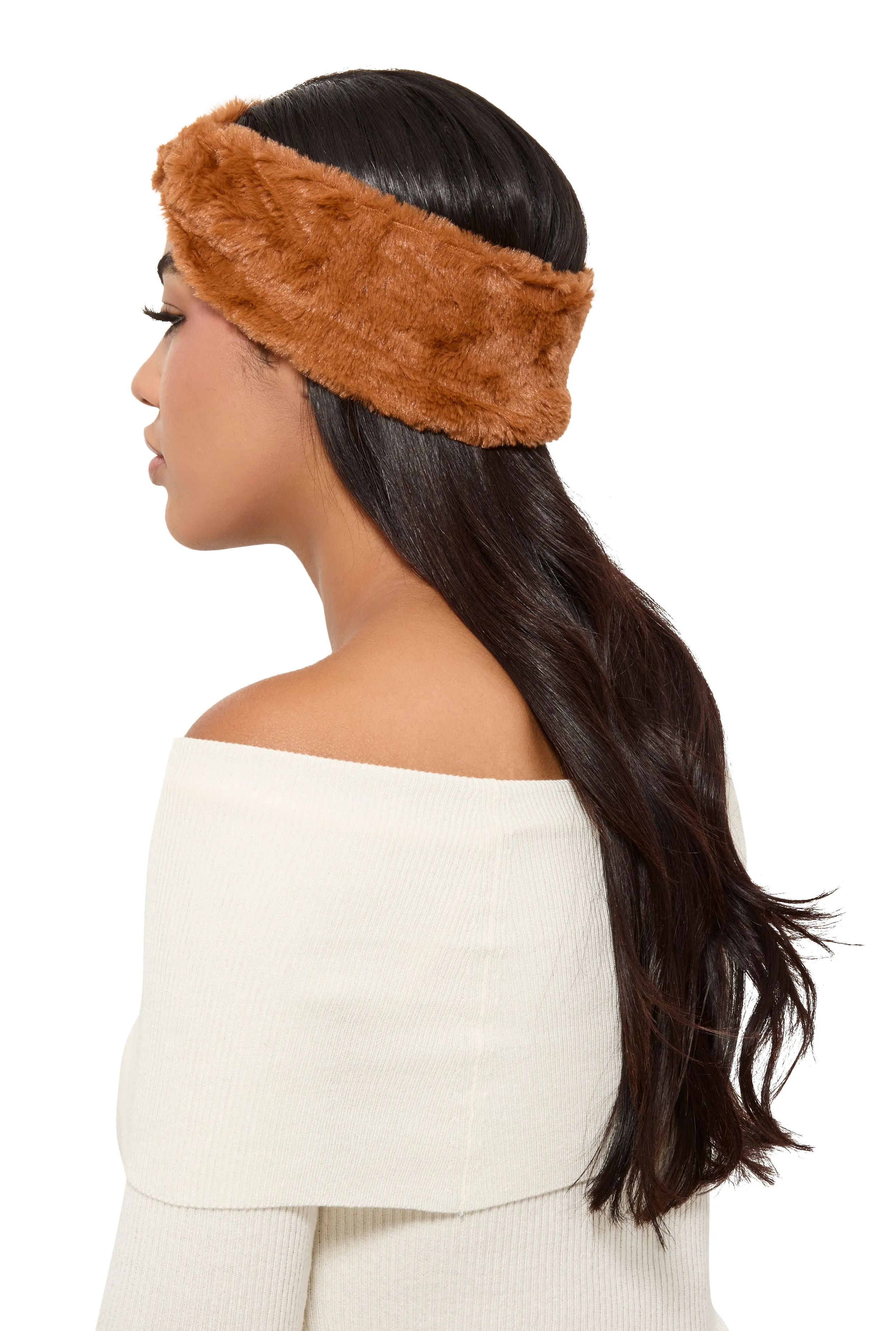 Faux Fur Knot Headband sold by Rainbow product image thumbnail 2