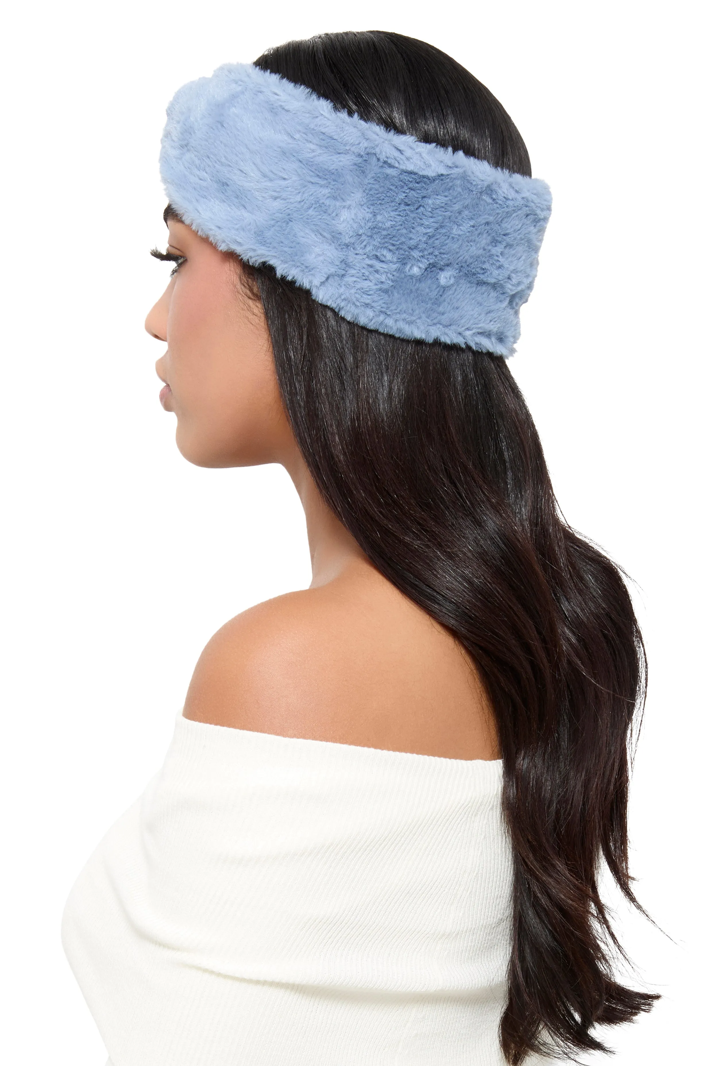 Faux Fur Knot Headband sold by Rainbow product image thumbnail 2