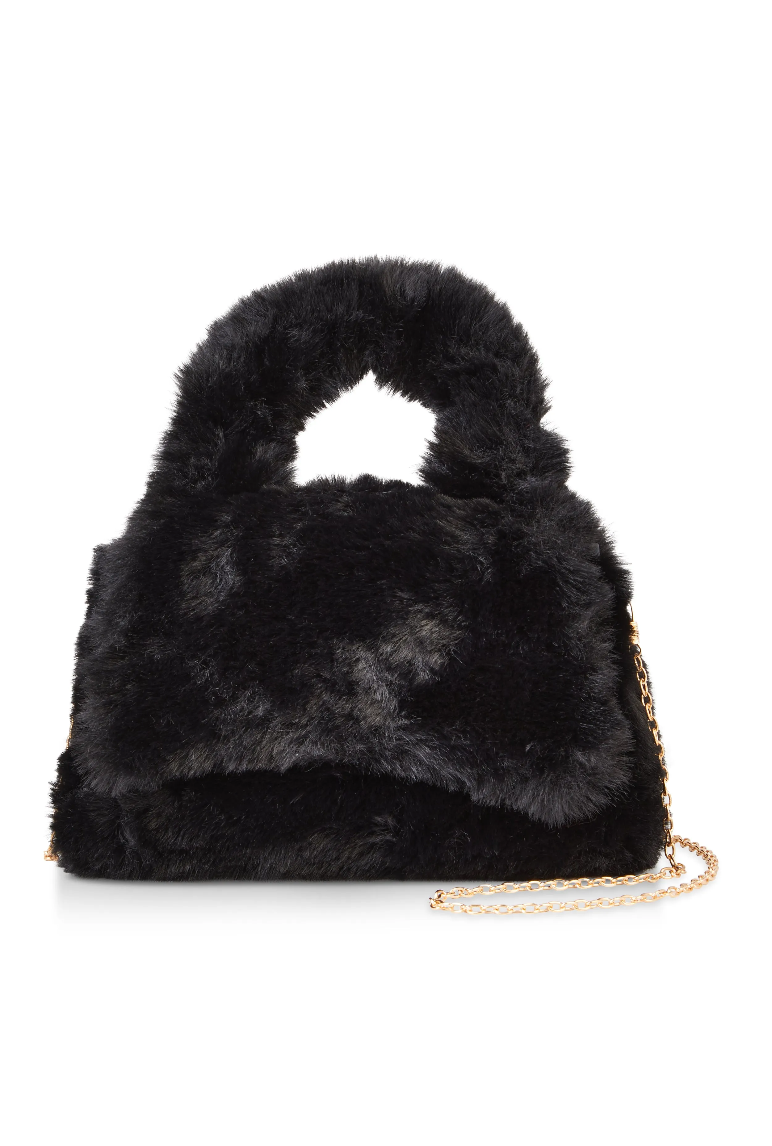 Faux Fur Convertible Handbag sold by Rainbow product image thumbnail 3