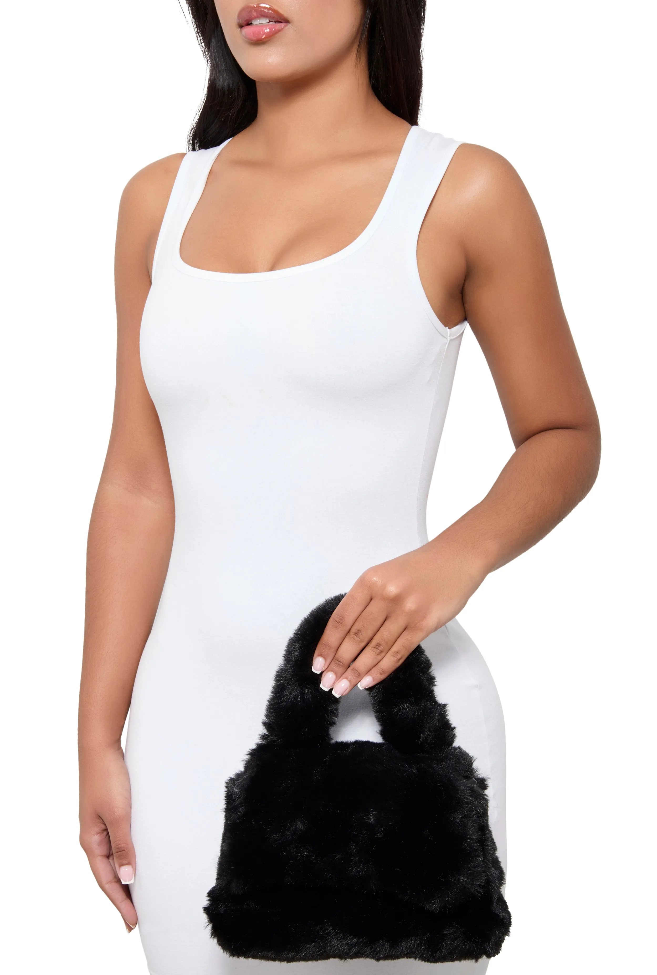 Faux Fur Convertible Handbag sold by Rainbow