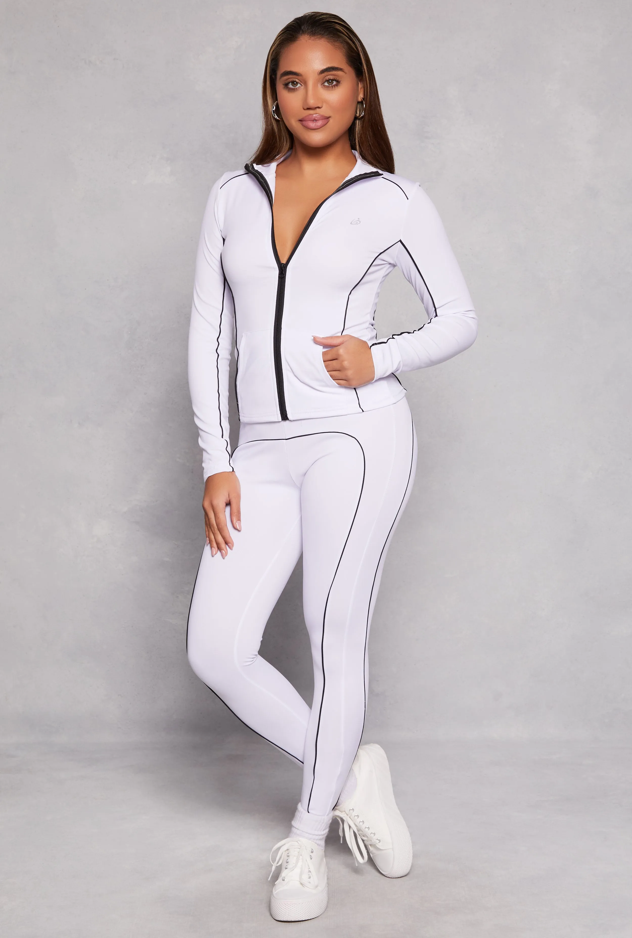 Contrast Piping Full Zip Track Jacket sold by Rainbow product image thumbnail 2